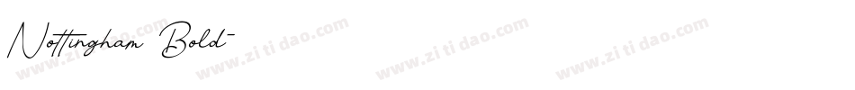 Nottingham Bold字体转换